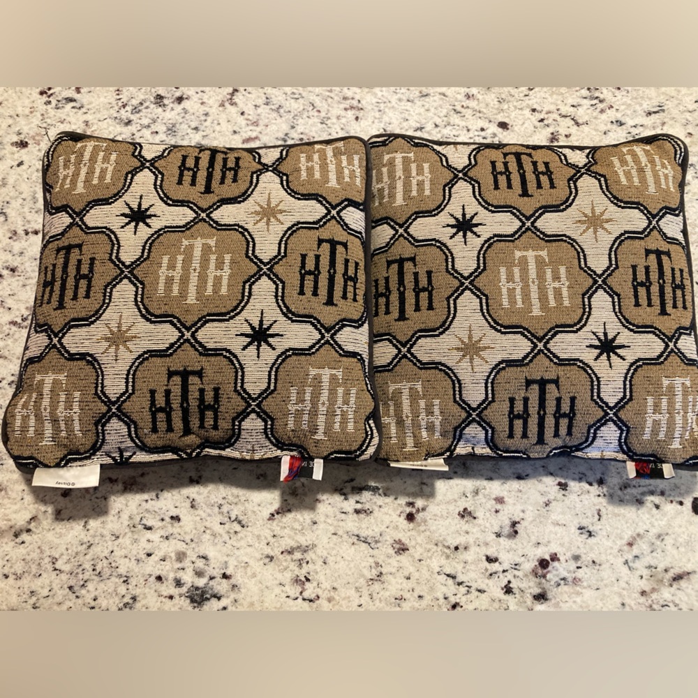Hollywood tower hotel throw pillows